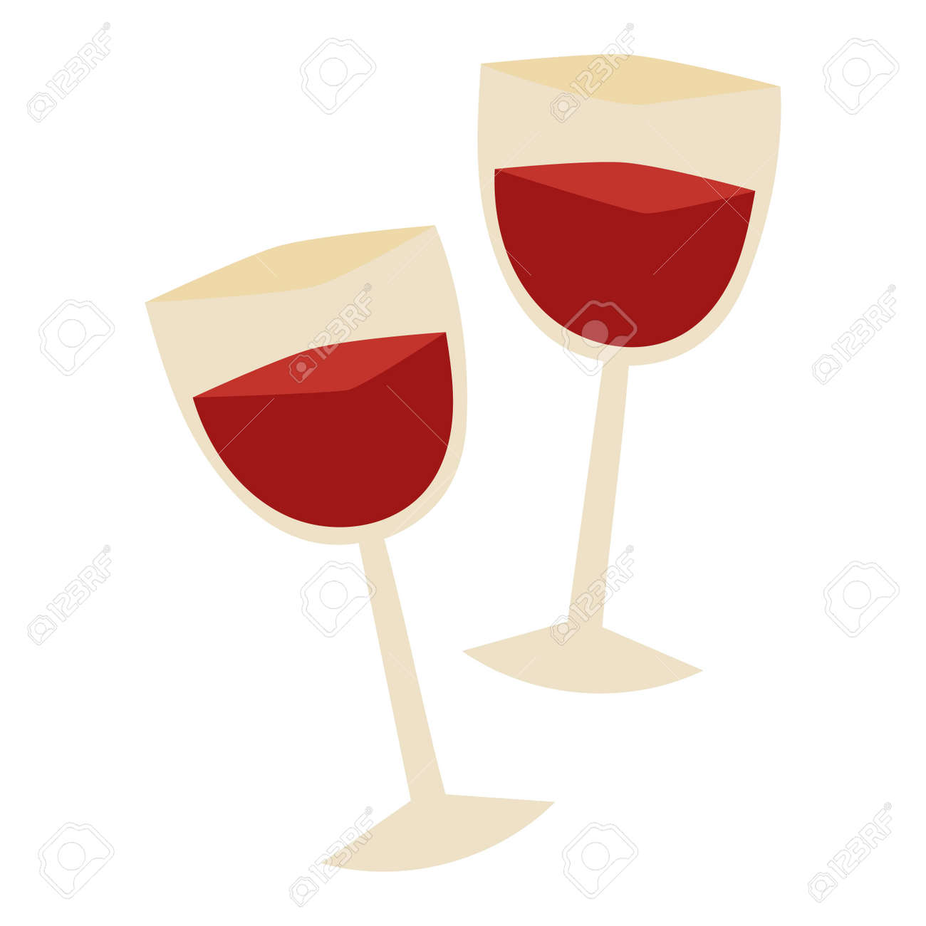 白い背景とワイン ベクトル飲み物のグラスに分離されたグラスで赤ワイン 赤ワインとワインのアルコール飲料お祝いブドウ メルロのガラスのグラス グルメ レストラン パーティー アルコール酒 のイラスト素材 ベクタ Image
