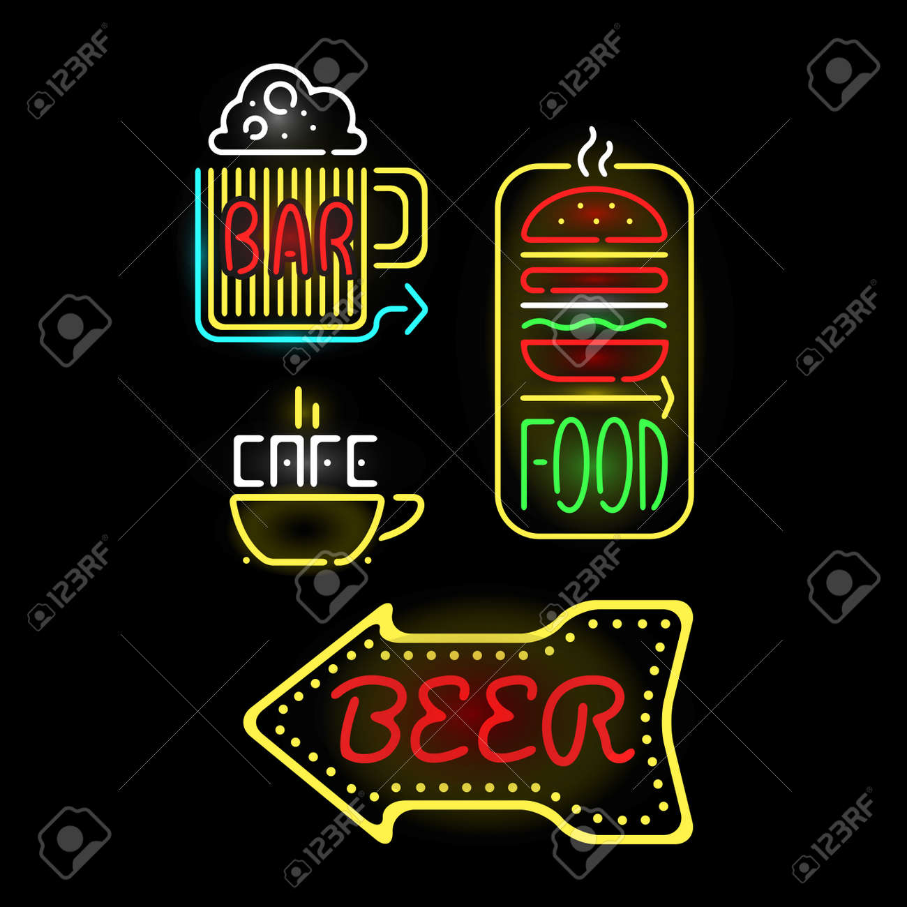 これまでで最高のネオン イラスト 素材 アニメ画像について