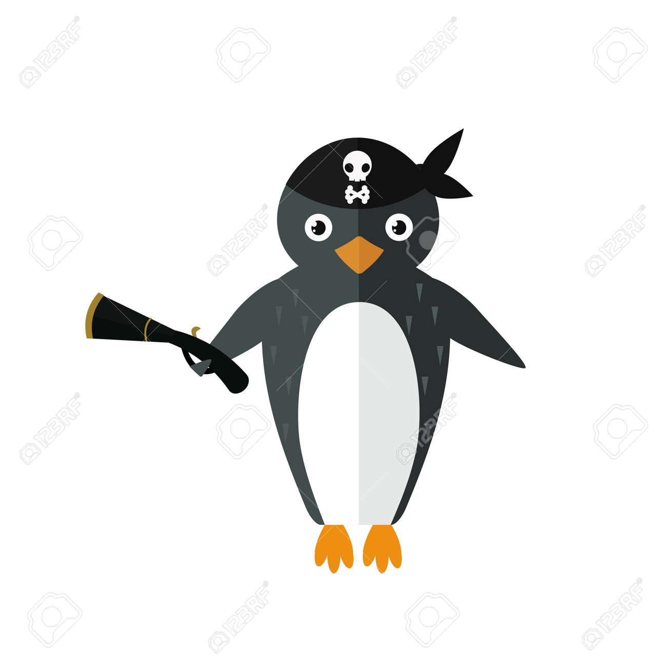 ペンギン海賊ベクトル動物キャラ イラスト の写真素材 画像素材 Image