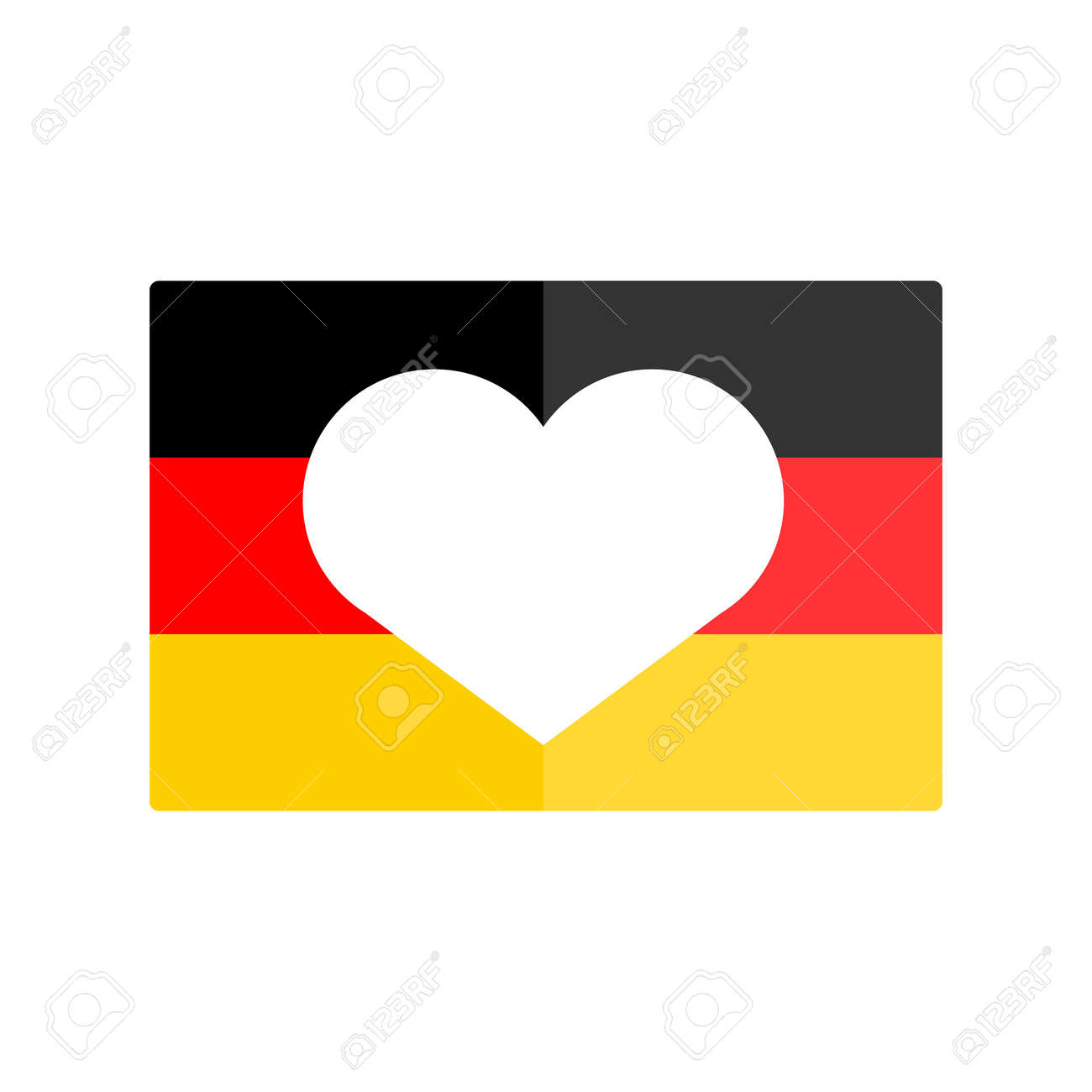 german flag national banner country vector illustration royalty