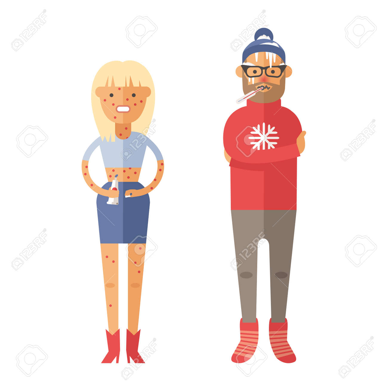 冷たい感じと彼の鼻を吹く病気インフルエンザの人々 はベクトル イラストです のイラスト素材 ベクタ Image 冷たい感じと彼の鼻を吹く病気インフルエンザの人々 はベクトル イラストです のイラスト素材 ベクタ Image