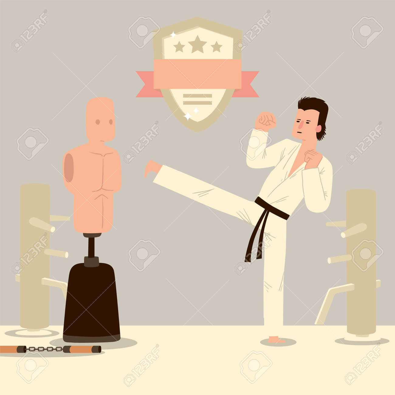 traditional karate training equipment