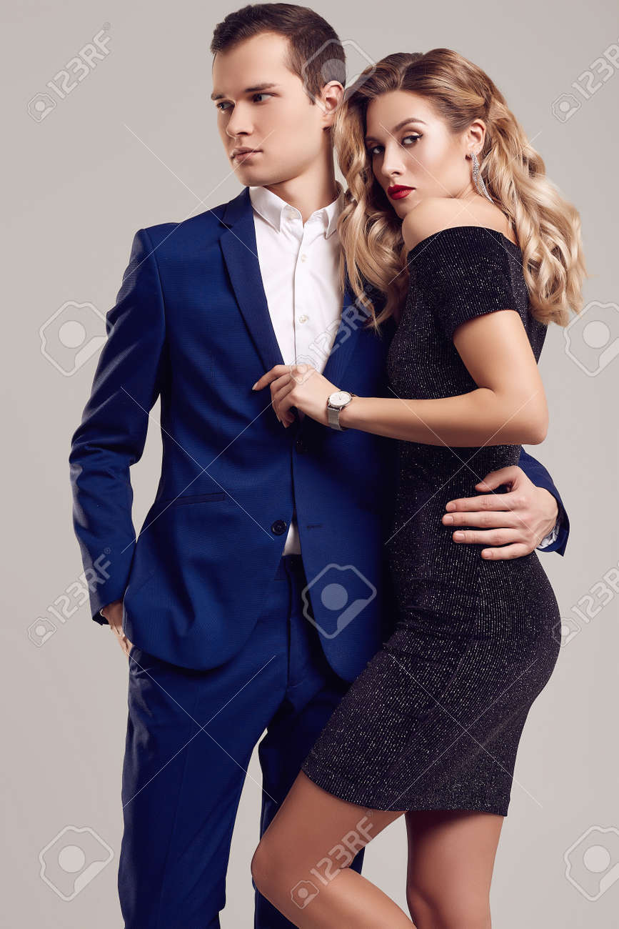 couple in formal wear