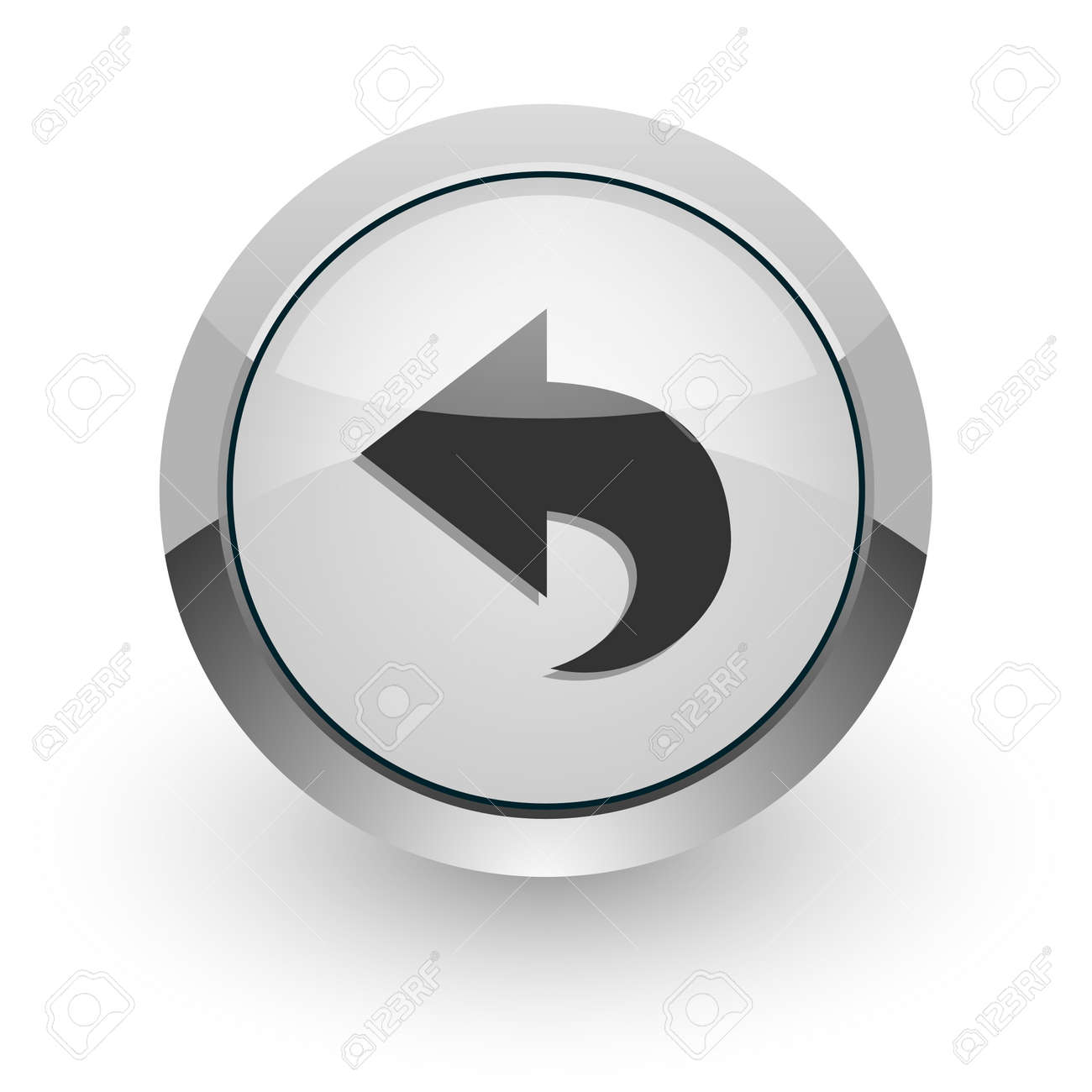 シルバー クローム光沢があるウェブ アイコン の写真素材 画像素材 Image 30419251