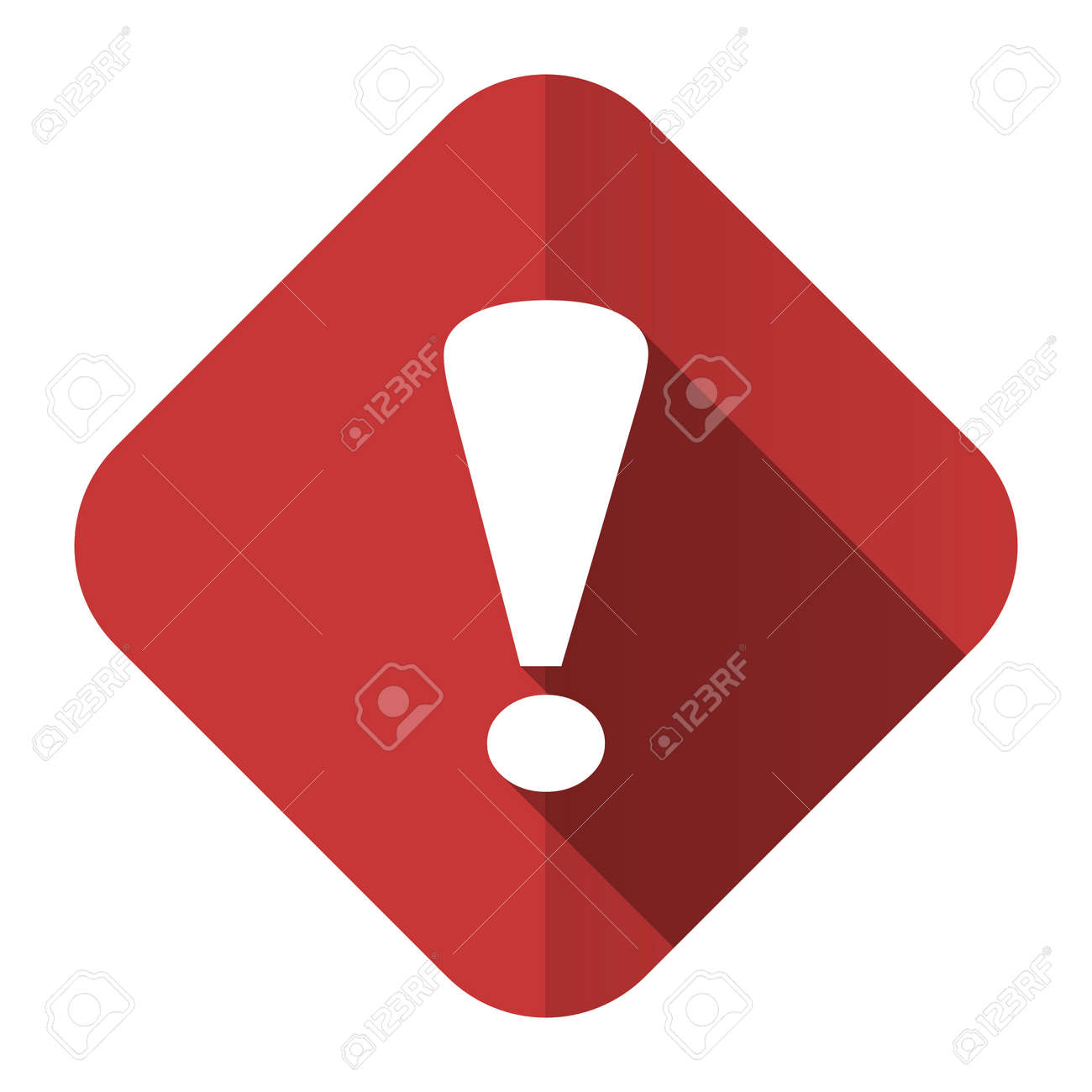 Point D Exclamation Icone Plat Panneau D Avertissement Banque D Images Et Photos Libres De Droits Image