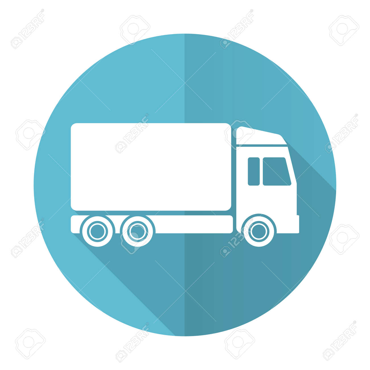 delivery blue flat icon truck sign stock photo picture and royalty
