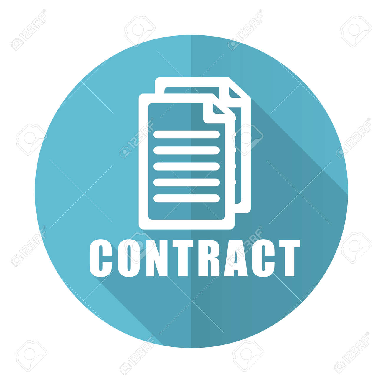 contract blue flat icon stock photo picture and royalty free image