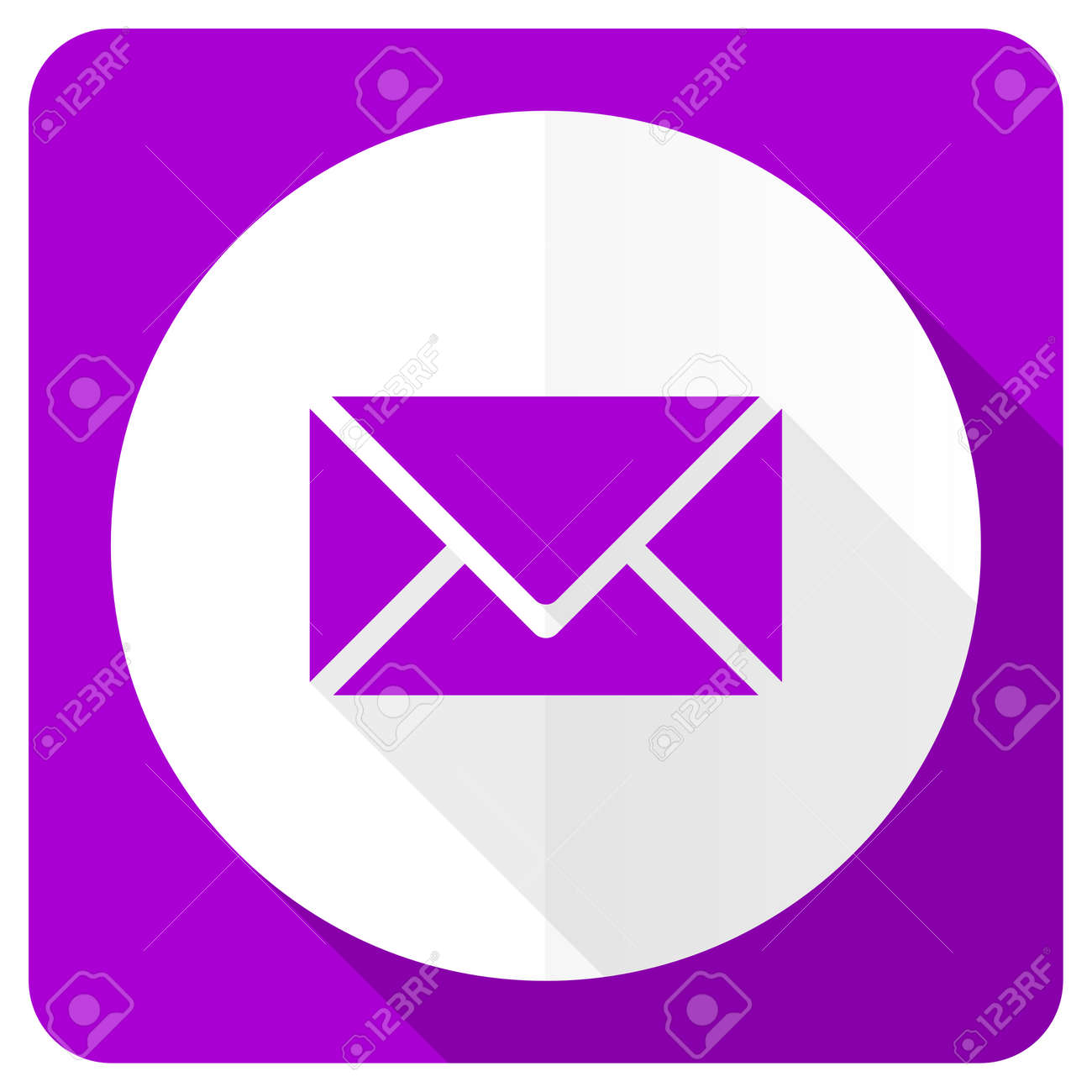 メール ピンク フラット アイコン郵便記号 の写真素材 画像素材 Image