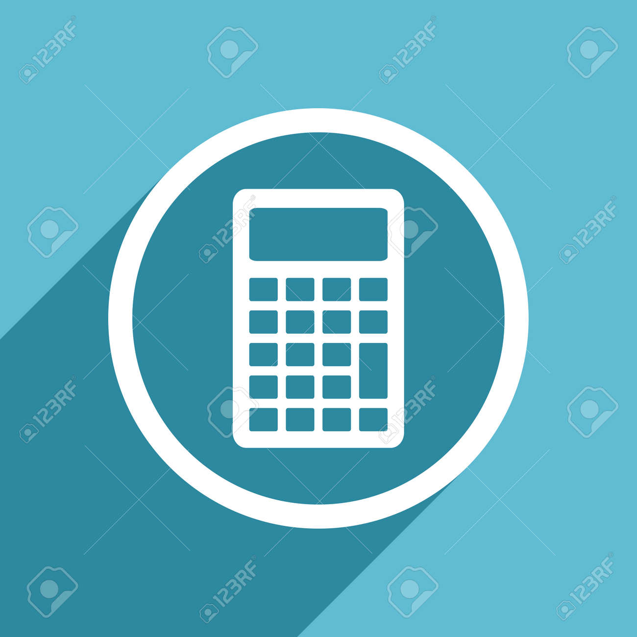 calculator icon flat design