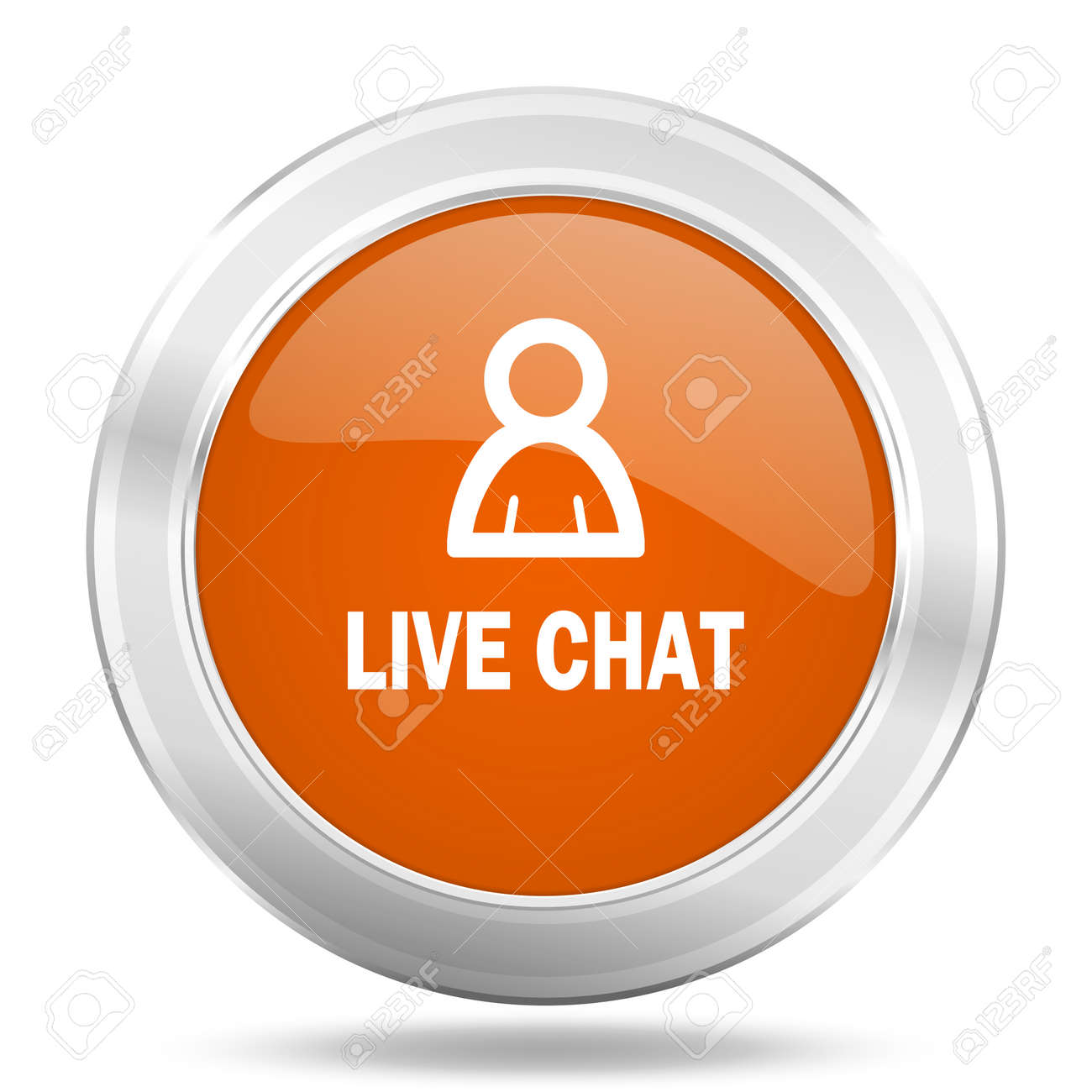 live chat orange icon