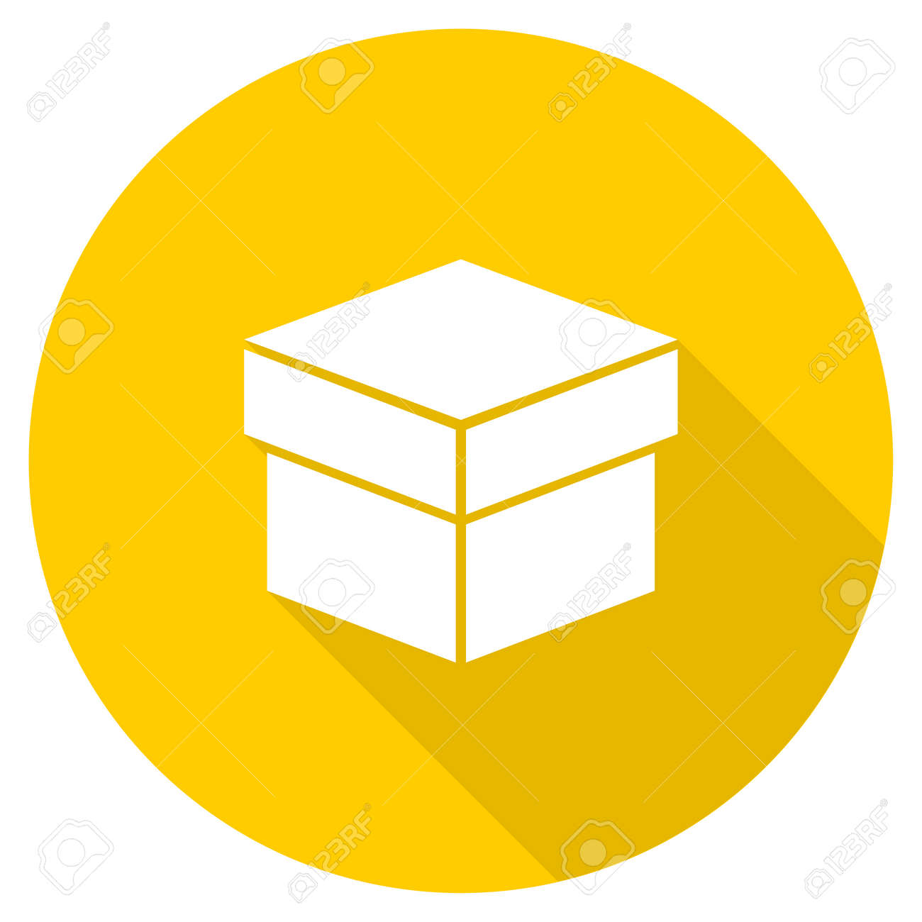 Download Box Flat Design Yellow Round Web Icon Stock Photo Picture And Royalty Free Image Image 62628557 Yellowimages Mockups