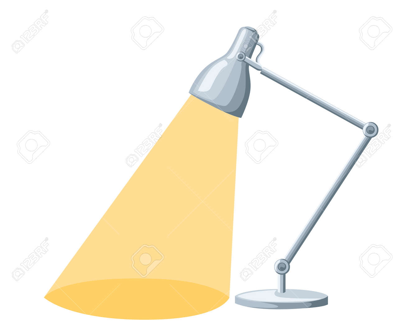 Flat Cartoon Lamp Light Isolated.The Flow Of Light Table Lamp Icon, Desk  Modern Vector Illustration. Royalty Free SVG, Cliparts, Vectors, and Stock  Illustration. Image 75943709., image size:1300x1083