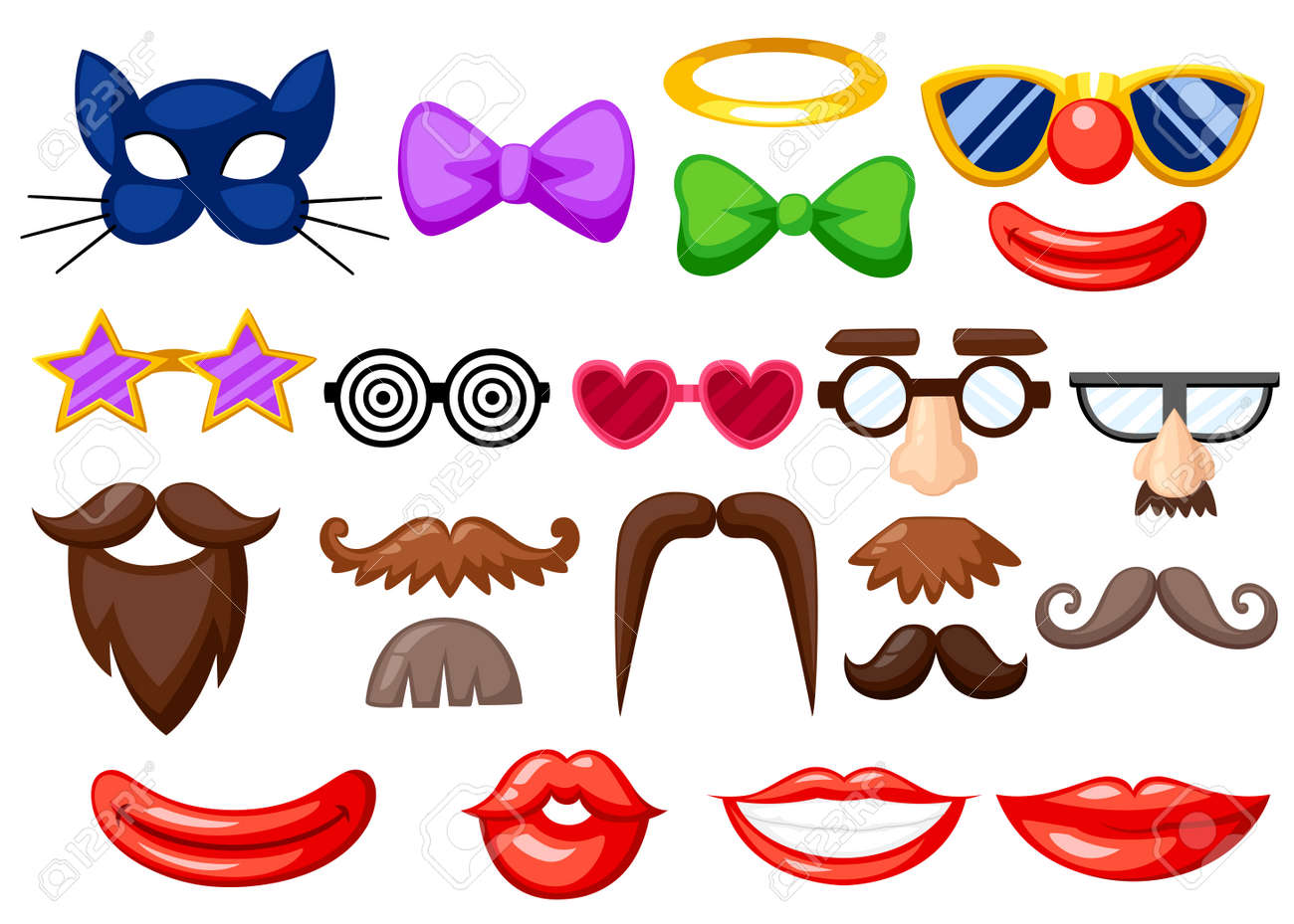 photo booth props mustache