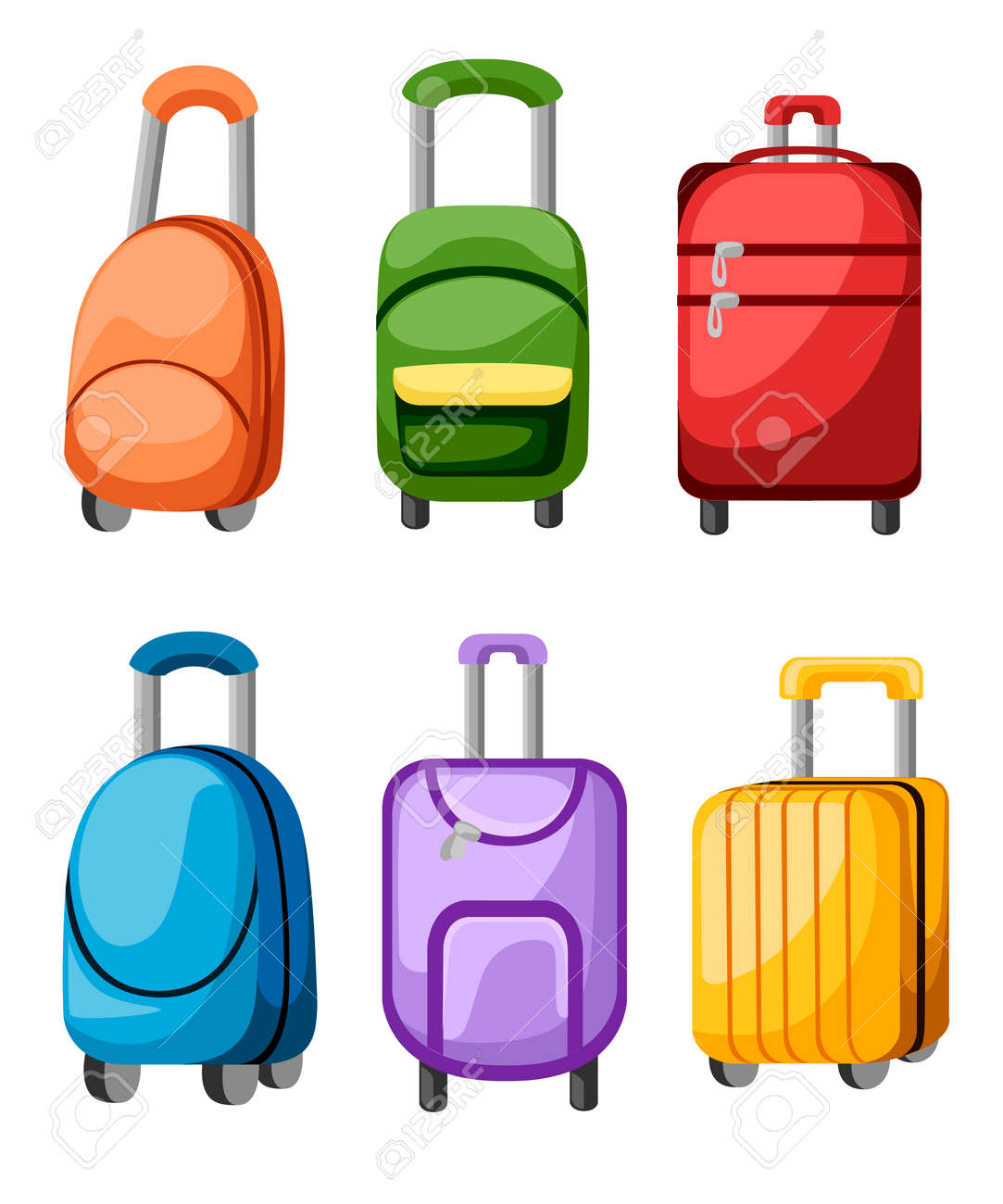 colorful luggage