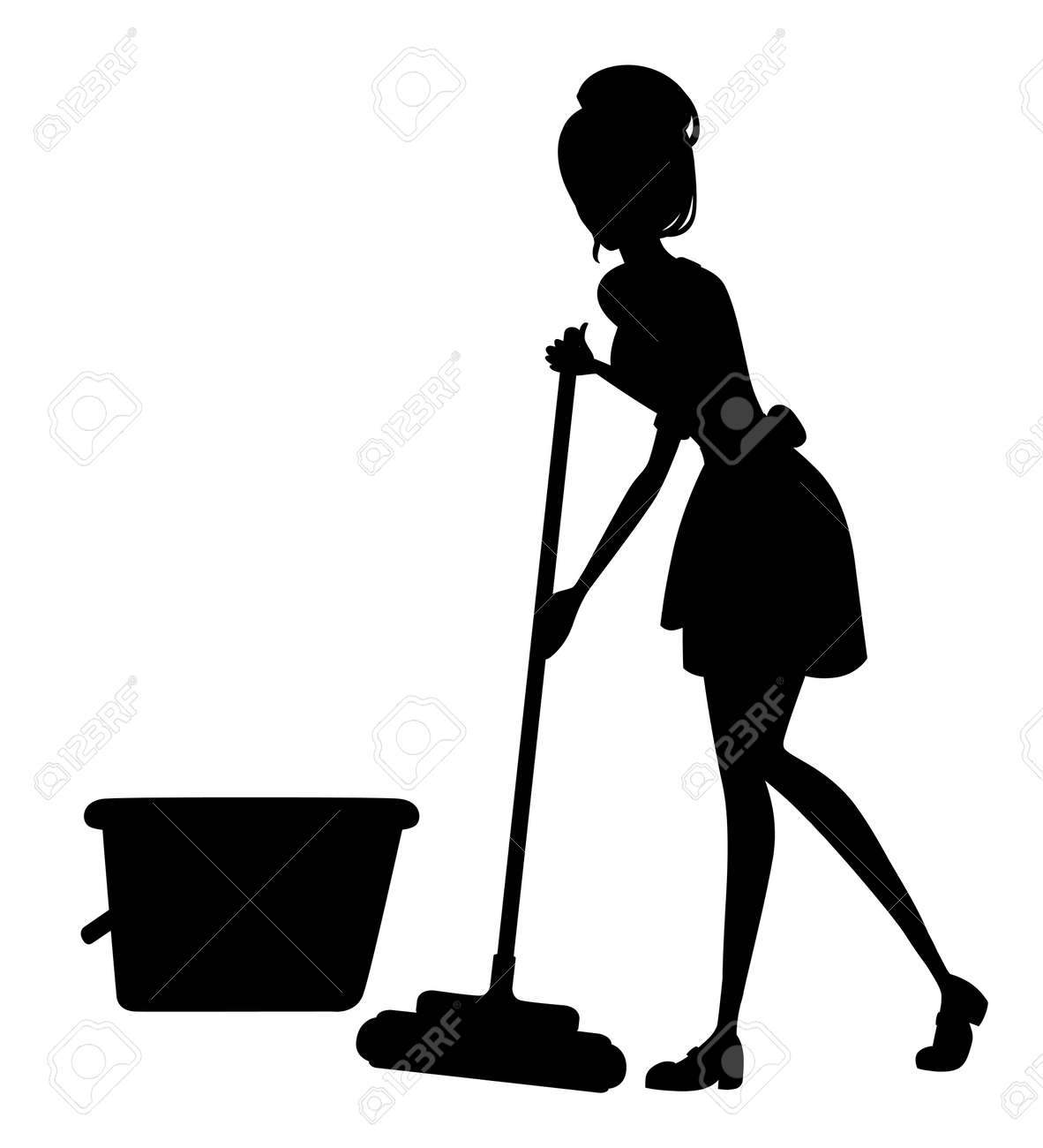 Beautiful Maid In Classic French Outfit Cartoon Character Design