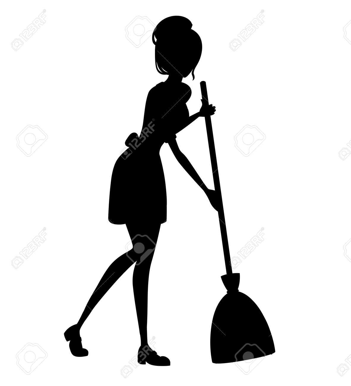 Beautiful Maid In Classic French Outfit Cartoon Character Design