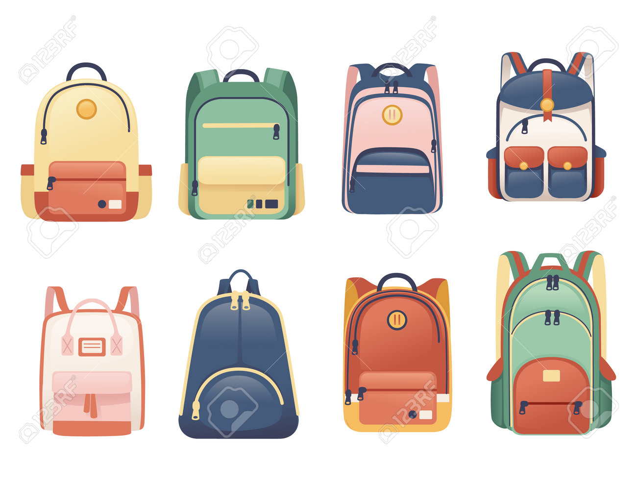 flat school bags