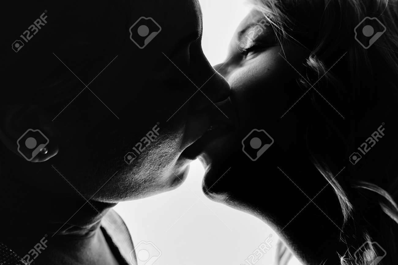 Beautiful Woman Kissing Each