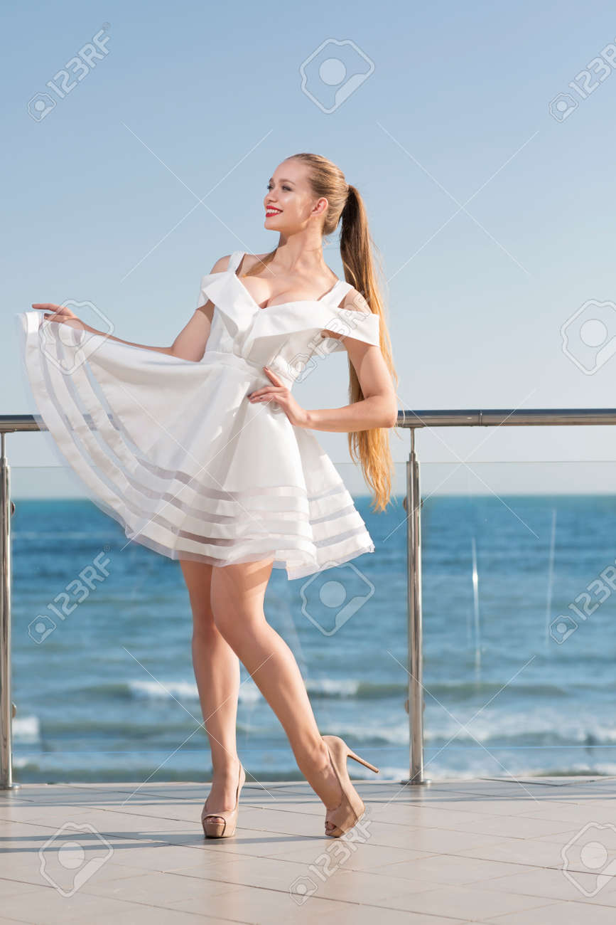 elegant short white dress