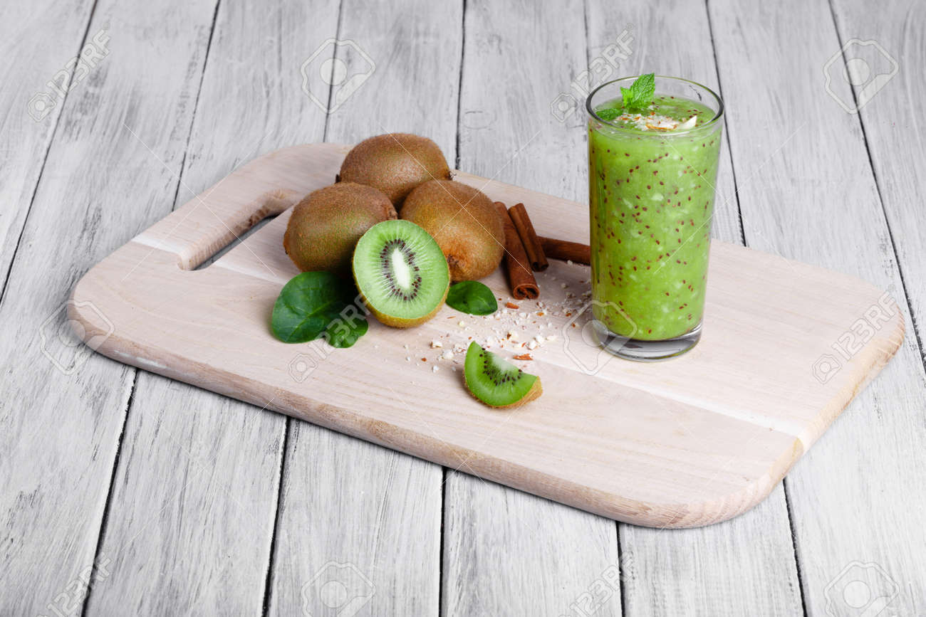 kiwi fruits full of nutritious vitamins cinnamon sticks and stock