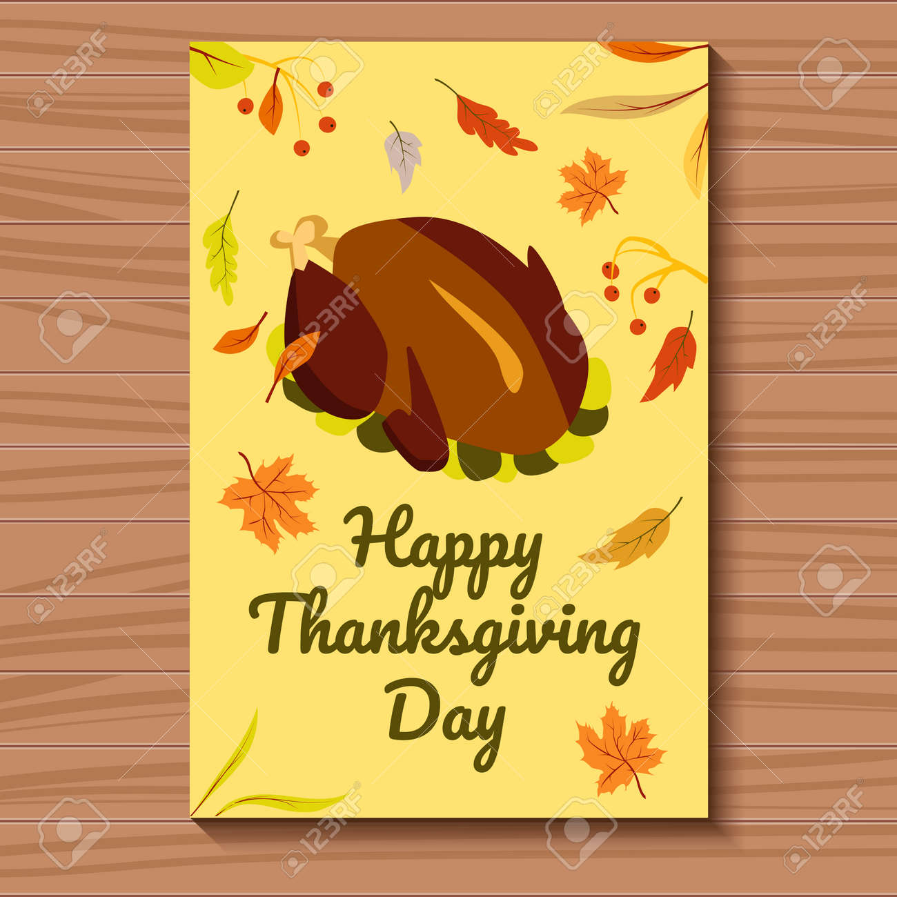 Bison Are Ready For Thanksgiving >> Card Yellow For Thanksgiving Day With A Ready Turkey And Autumn Bison Are Ready For Thanksgiving >> Card Yellow For Thanksgiving Day With A Ready Turkey And Autumn