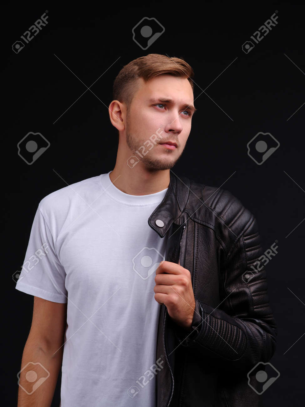 t shirt with half jacket