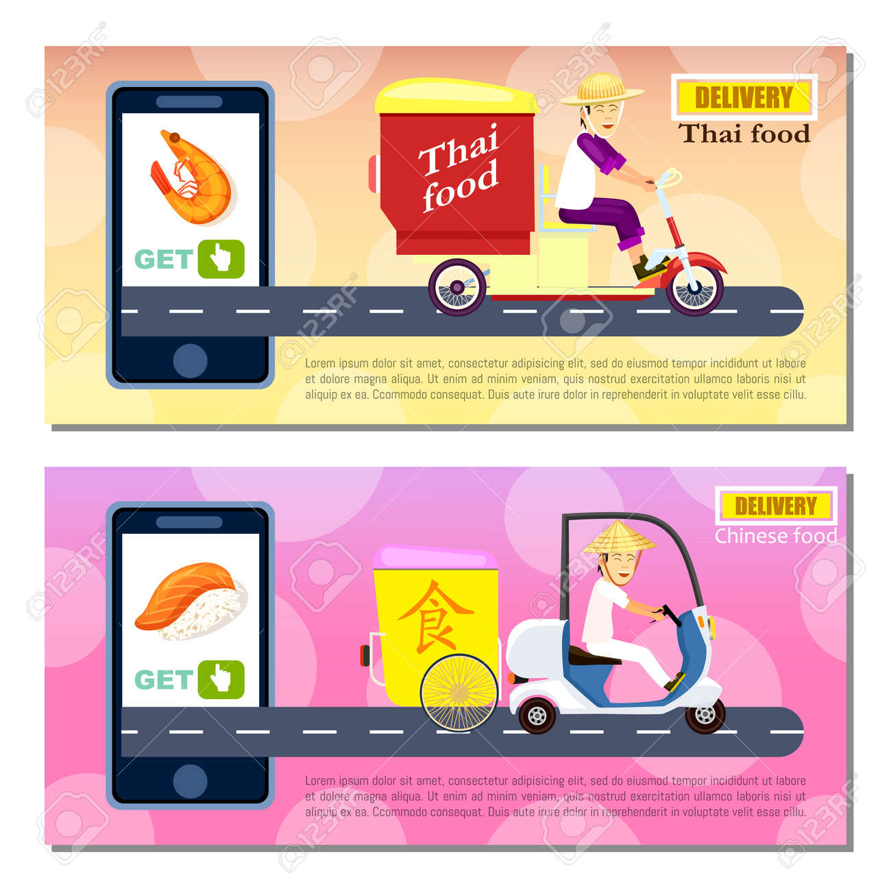 thai and chinese fast food delivery flyers express delivery delivery flyers