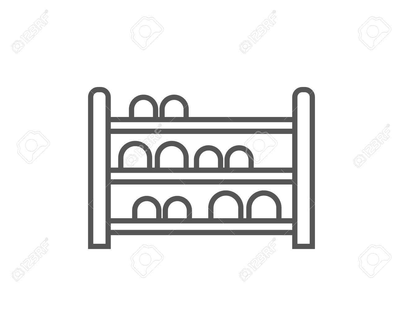 shoes rack vector