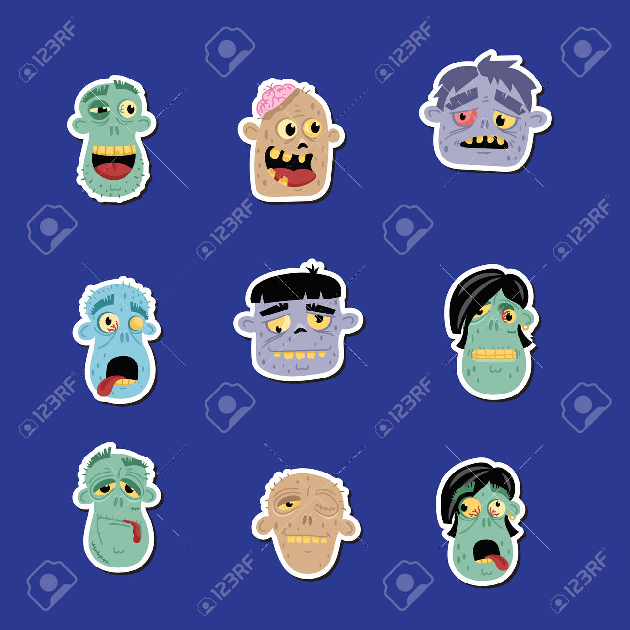 最も選択された ゾンビ 顔文字 無料のストック画像