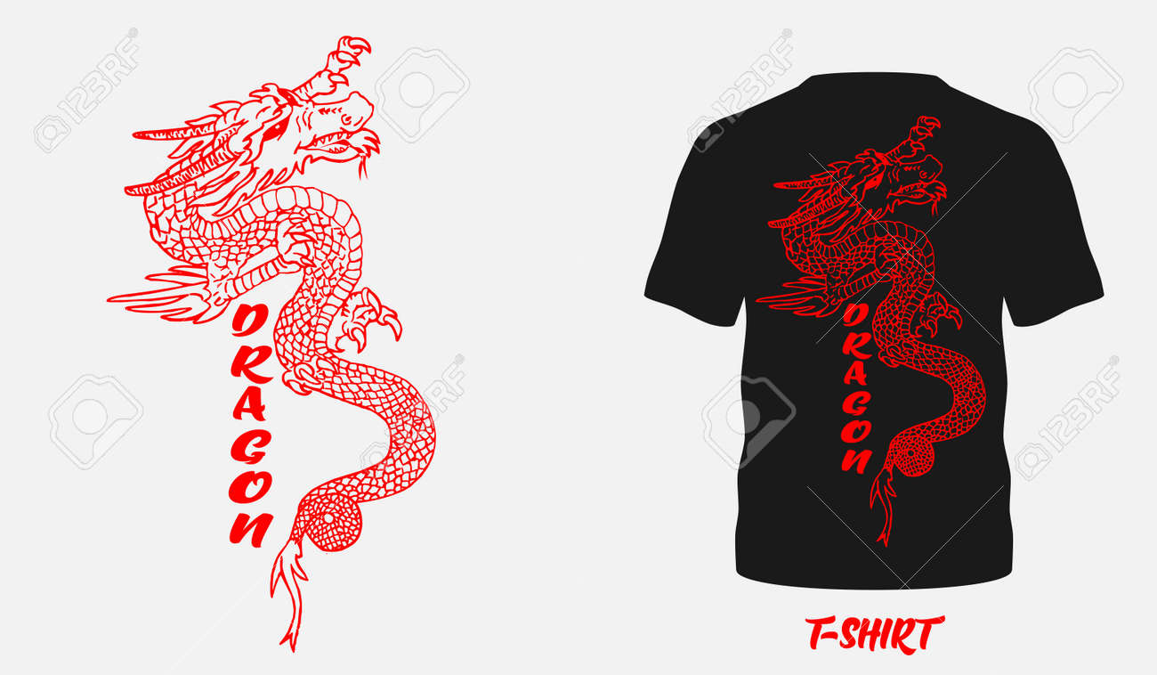 dragon t shirt design