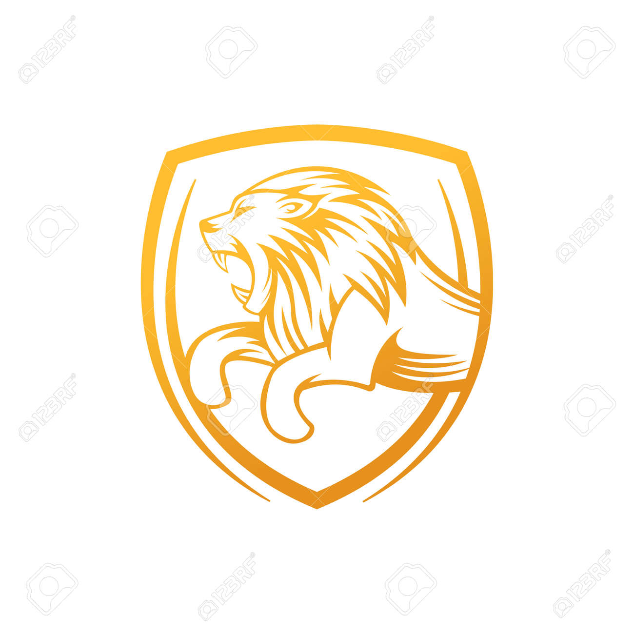 Lion Logo Vector Design Illustrator Luxury Roaring Lion Head Logo Design Template Abstract Lion Crest Logo Vector Design Royalty Free Cliparts Vectors And Stock Illustration Image