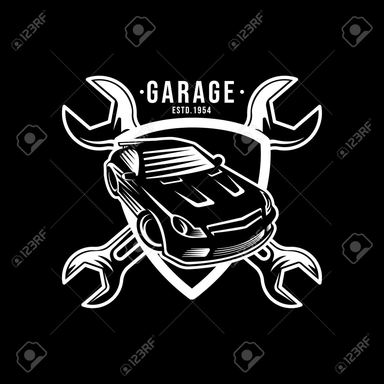 Auto Car Service Logo Icon Vector Illustration Template. Modern Car Service  Vector Logo Silhouette Design. Abstract Car Logo Vector Illustration For Car  Repair, Dealer, Garage And Service. Royalty Free SVG, Cliparts, Vectors,, image size:1300x1300