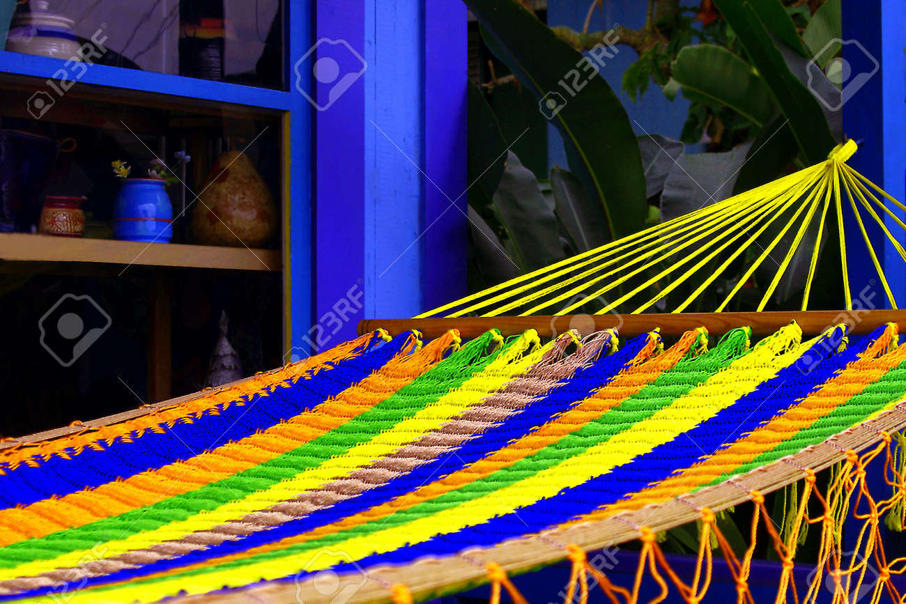 colorful hammock on hawaiian storefront stock photo picture and