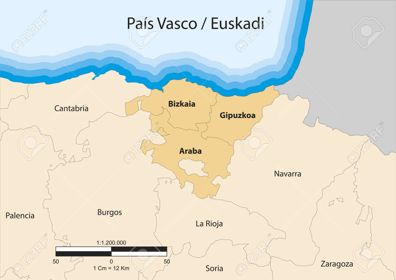 Pais Vasco Spain Map Map Of The Autonomous Community Of Basque Country Pa&Atilde,&Shy,S Vasco  Spain Royalty Free Svg, Cliparts, Vectors, And Stock Illustration. Image  18649762.