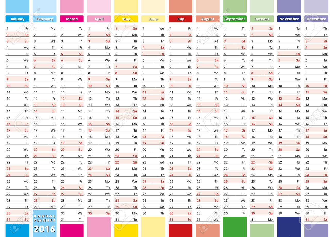 annual year planner