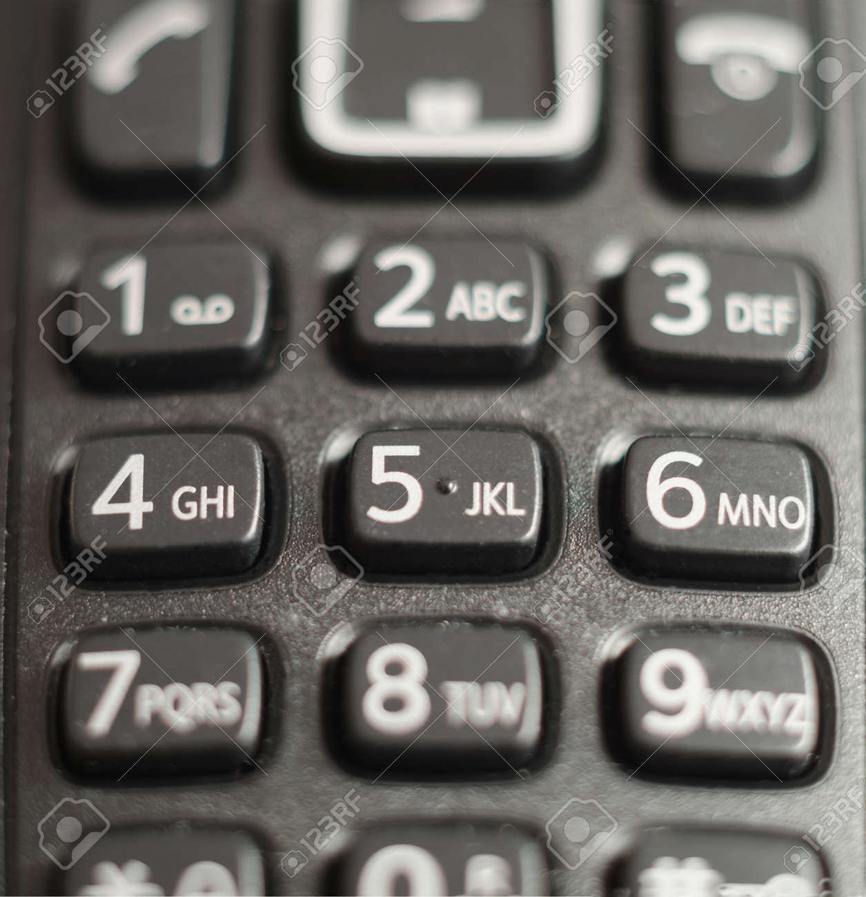 Telephone Keypad Made In Black Plastic Numbers And Letters In Stock Photo Picture And Royalty Free Image Image 43217578