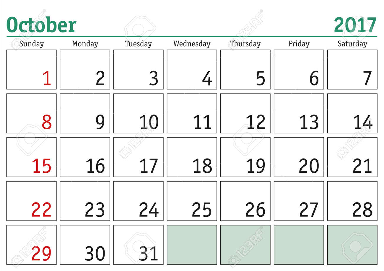 simple printable calendar