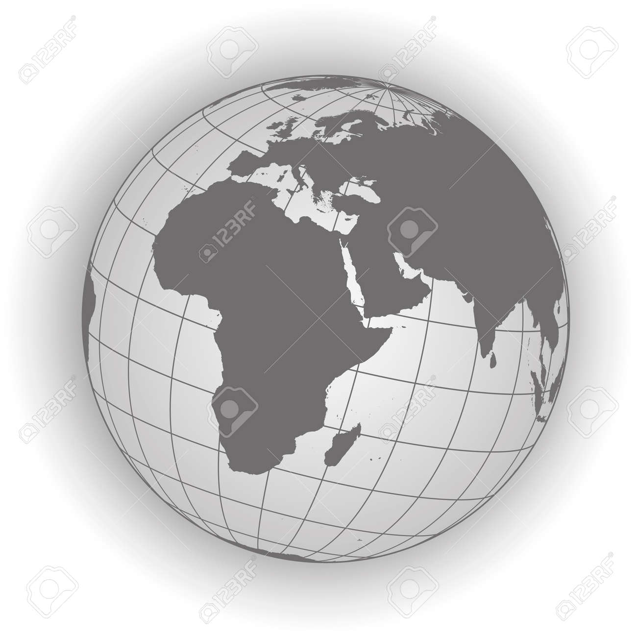 Carte De L Europe Et De L Afrique Europe Afrique Russie Asie Pole Nord Groenland Globe Terrestre Carte Du Monde Elements De Cette Image Fournis Par La Nasa Clip Art Libres De Droits