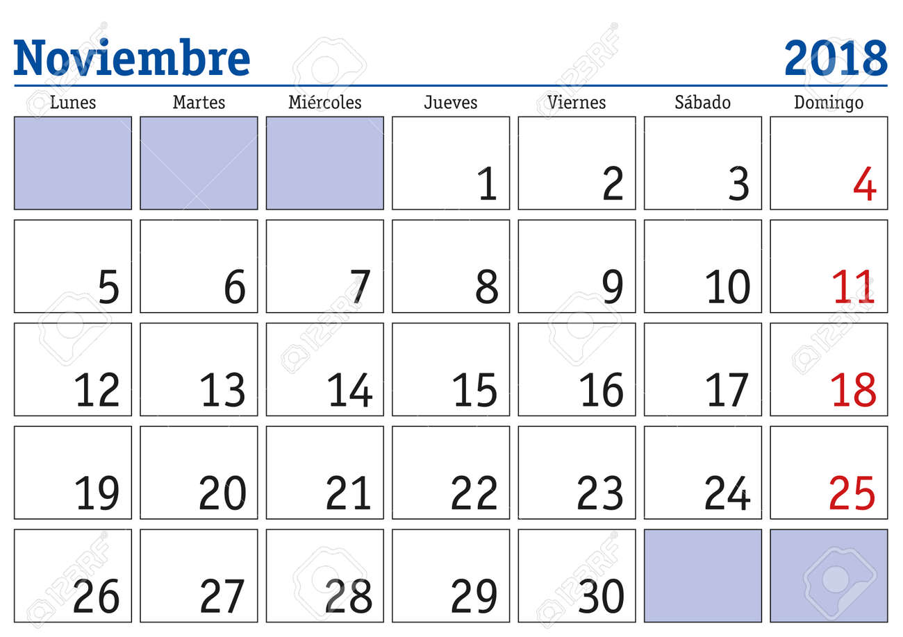 november calendar in sapinsh 2018 rome fontanacountryinn com november spanish calendar