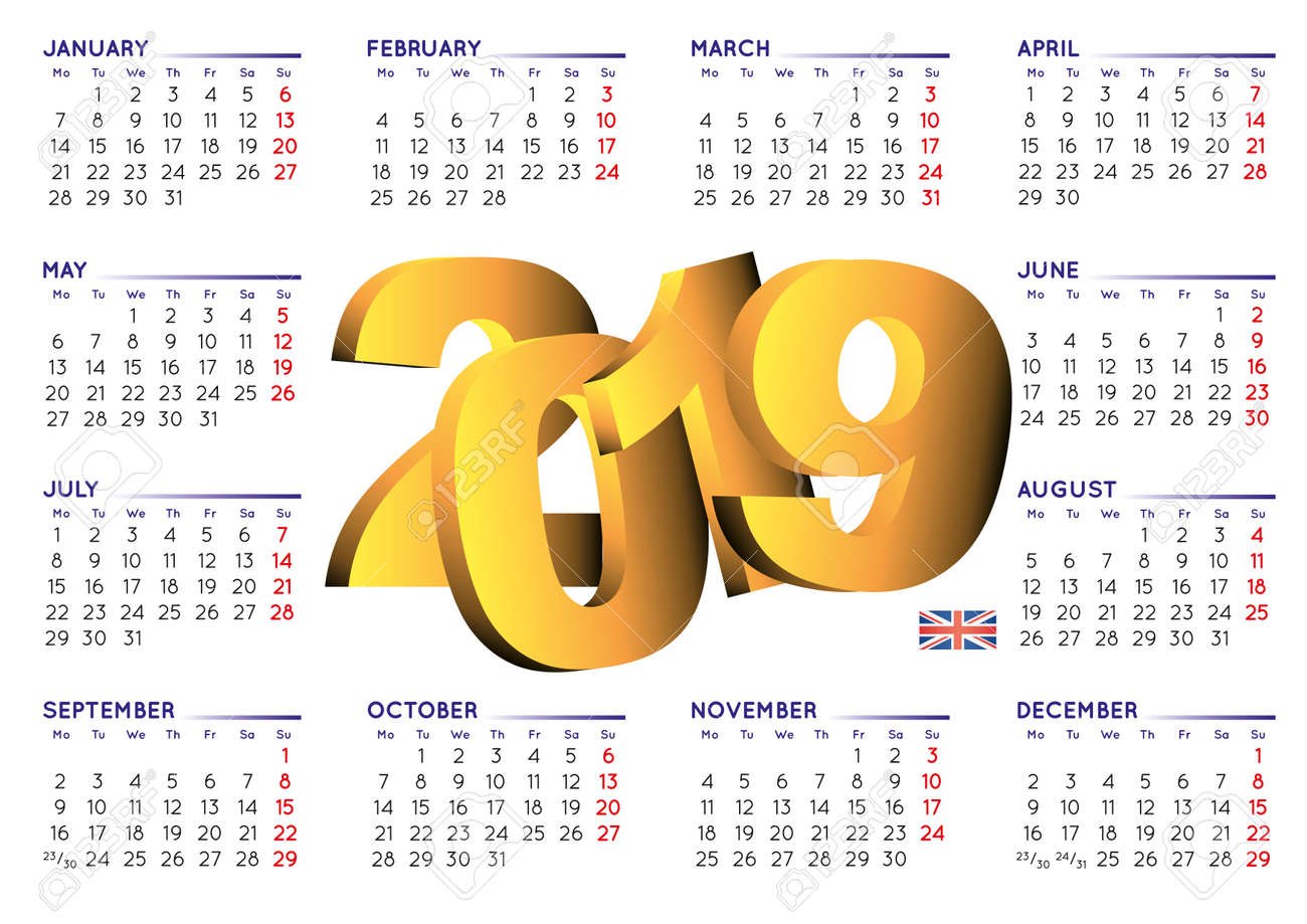 2019 calendar in english uk year 2019 calendar calendar 2019 monday start calendar 2019