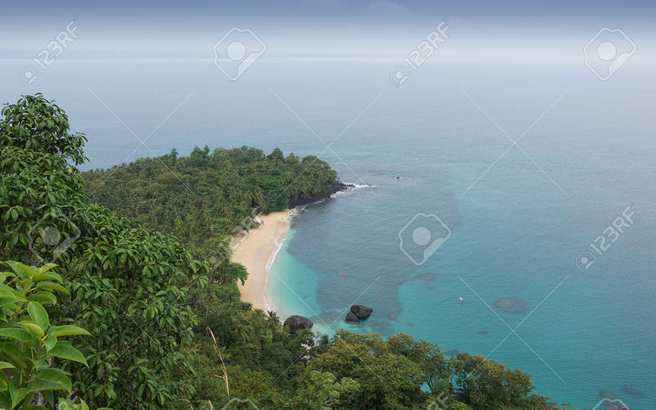 Banana Beach On Principe Island Sao Tome And Principe Africa