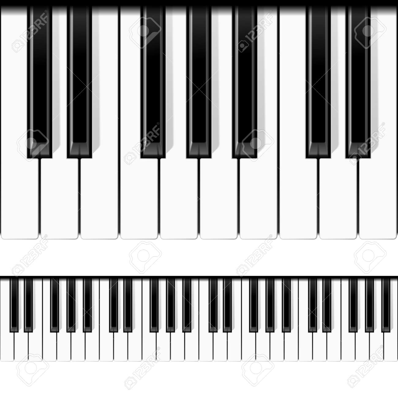 ピアノのキー シームレスなイラスト のイラスト素材 ベクタ Image