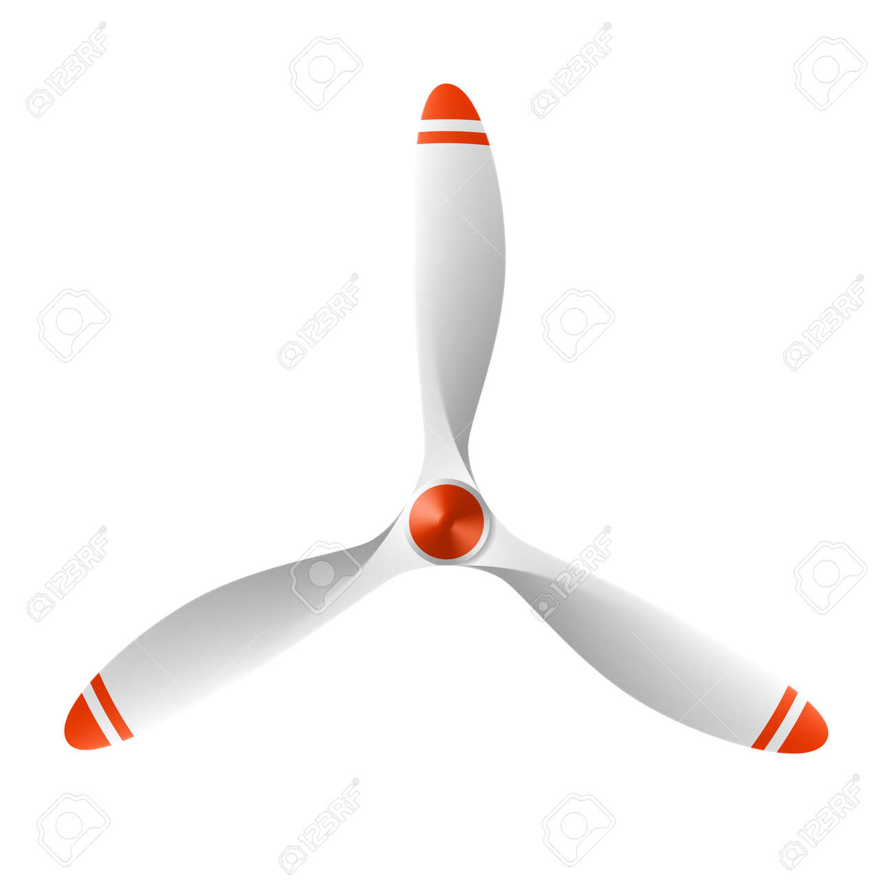3 ブレードと飛行機のプロペラ のイラスト素材 ベクタ Image