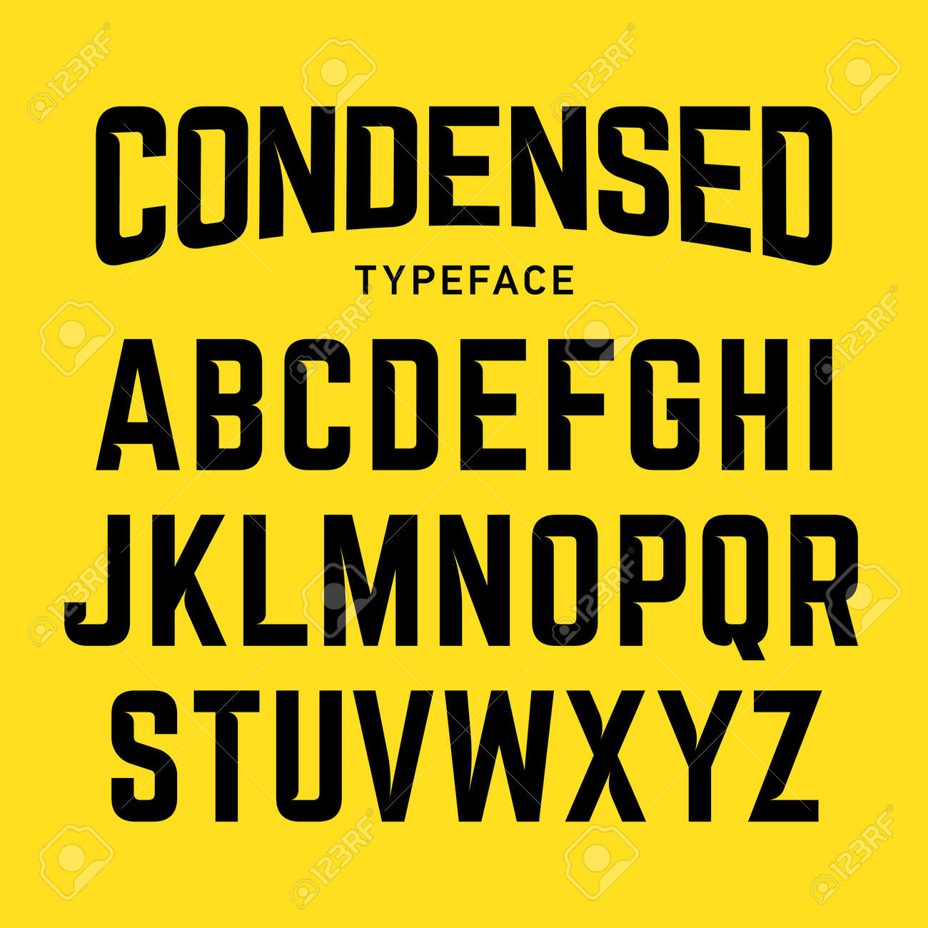 condensed typeface industrial bold style font royalty free cliparts industrial font