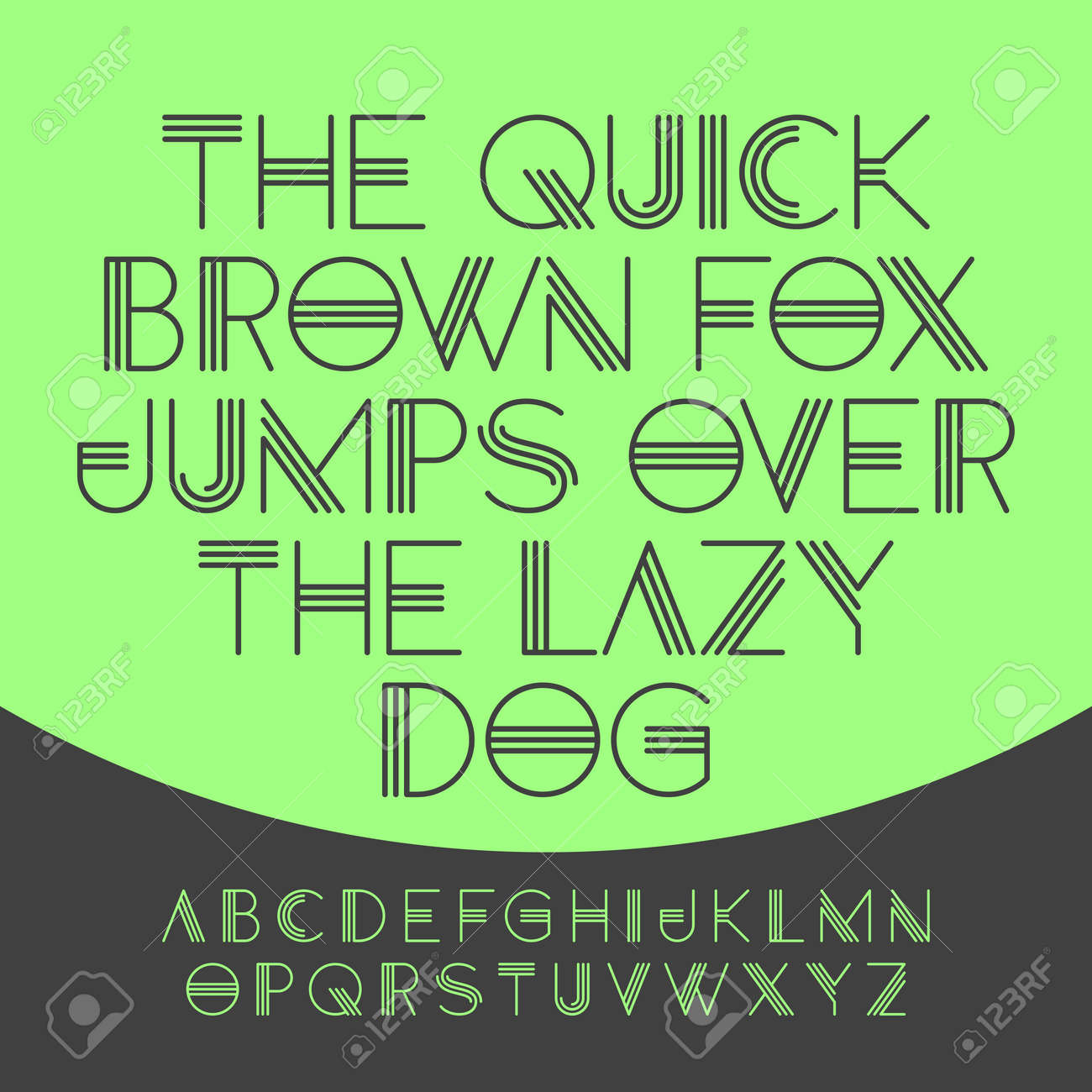 The Quick Brown Fox Jumps Over The Lazy Dog Alphabet Royalty Free Cliparts Vectors And Stock Illustration Image 37576307