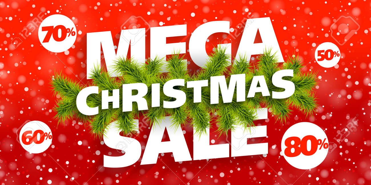 mega christmas sale banner royalty free cliparts vectors and stock christmas sale banner