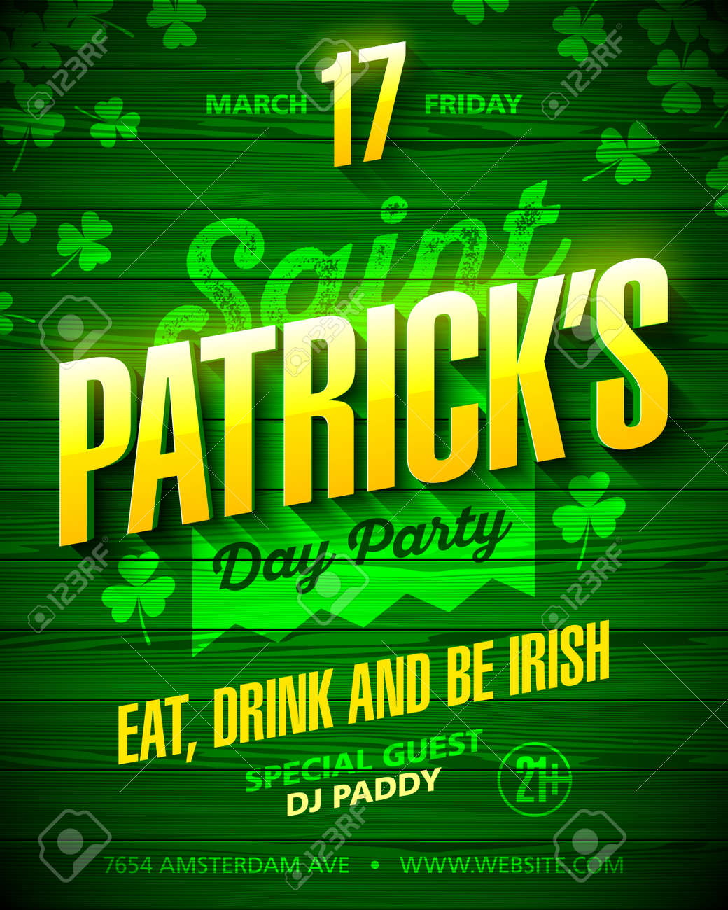 Saint Patricks Day Party Poster Design Eat Drink And Be Irish 17 March Saint Patricks Day Party Poster Design Eat Drink And Be Irish 17 March