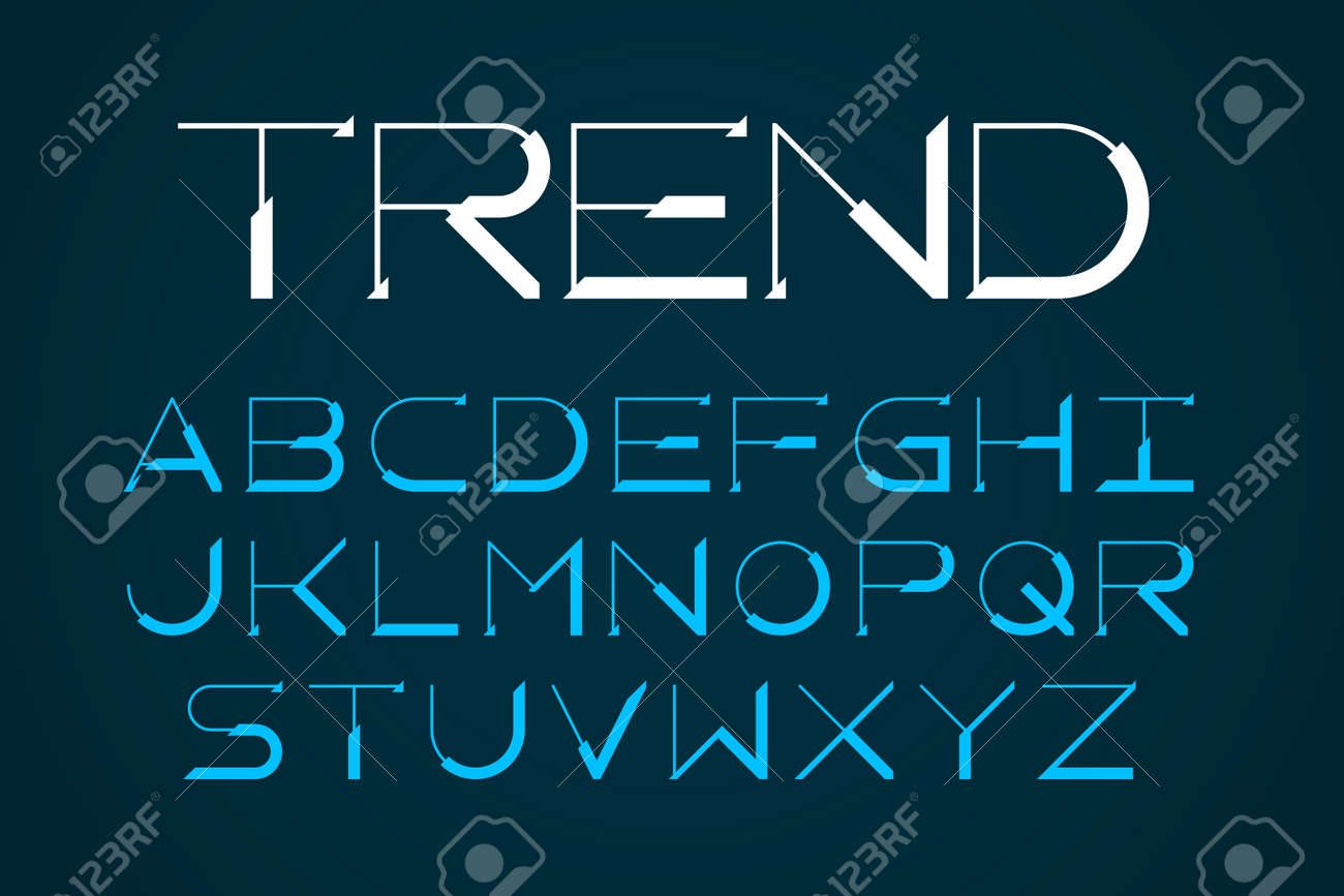 モダンな薄いフォント トレンディなスタイルの英語のアルファベットの文字 のイラスト素材 ベクタ Image モダンな薄いフォント トレンディなスタイルの英語のアルファベットの文字 のイラスト素材 ベクタ Image