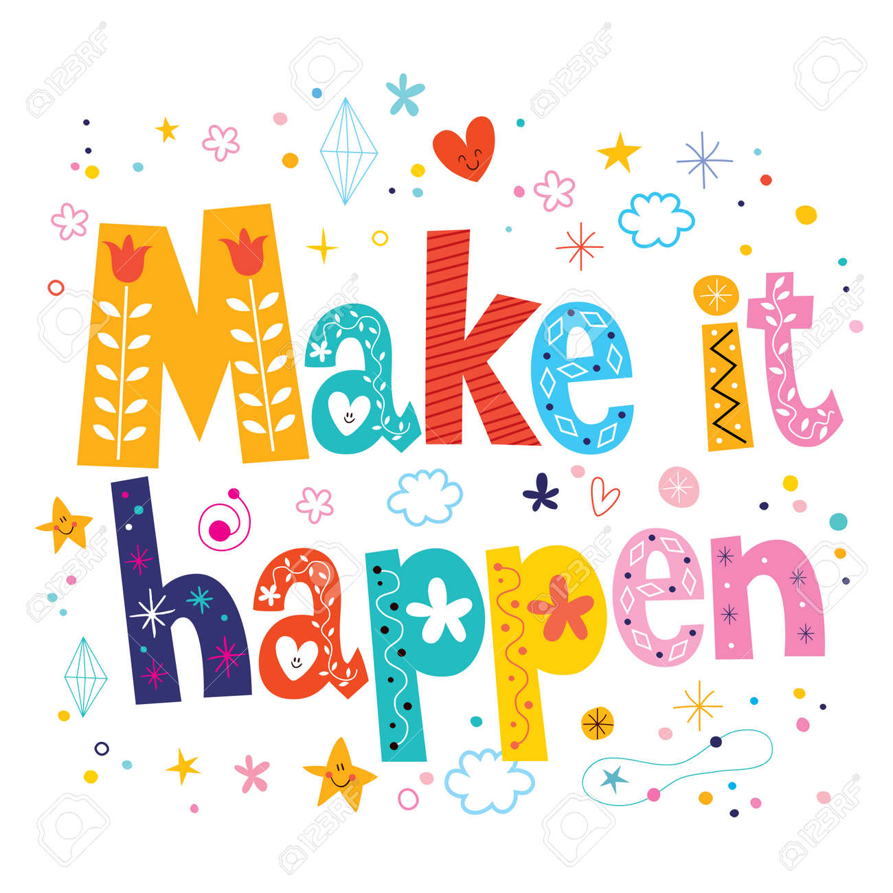 Make It Happen >> Make It Happen Phrase Motivational Quote Royalty Free Stok Fotograf Make It Happen >> Make It Happen Phrase Motivational Quote Royalty Free Stok Fotograf
