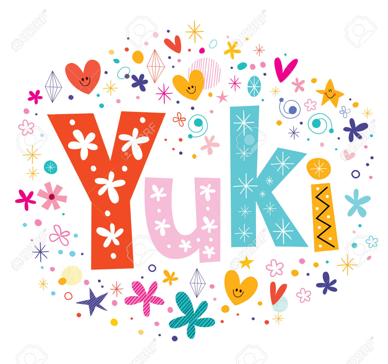 Yuki - Japanese Given Name Royalty Free SVG, Cliparts, Vectors